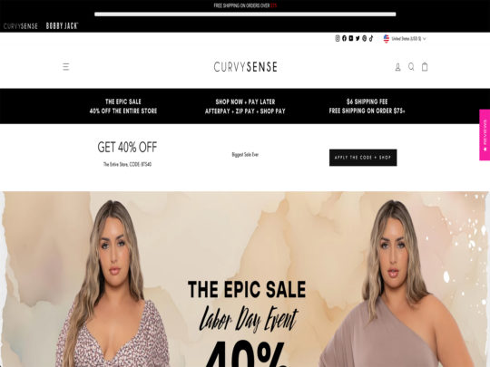 Curvy Sense review, a site that is one of many popular Plus Sized Women's Clothing