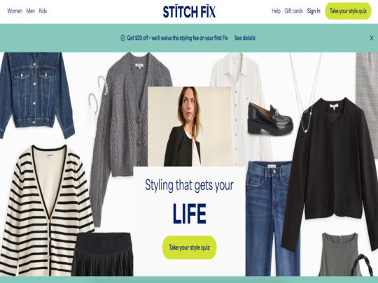 Stitch Fix review, a site that is one of many popular AI Clothing Stores