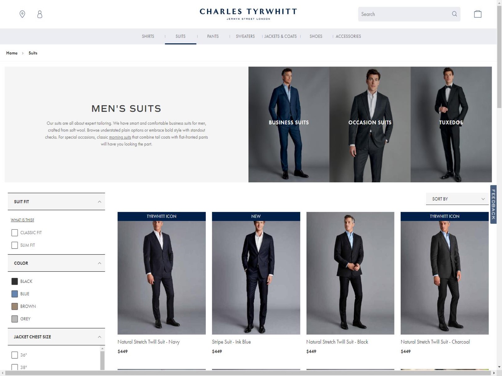 Charles Tyrwhitt Suits and 6+ Sites Like Charles Tyrwhitt Suits ...