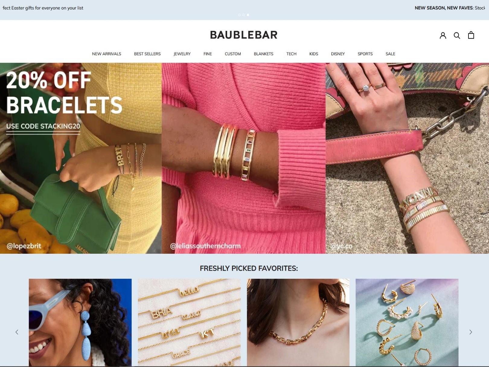 Websites like baublebar sale