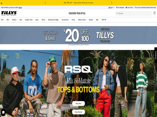 Tillys review, a site that is one of many popular eCommerce Stores