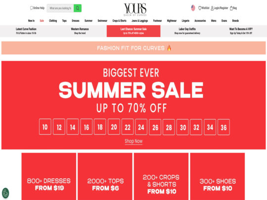 Yours Clothing review, a site that is one of many popular Plus Sized Women's Clothing