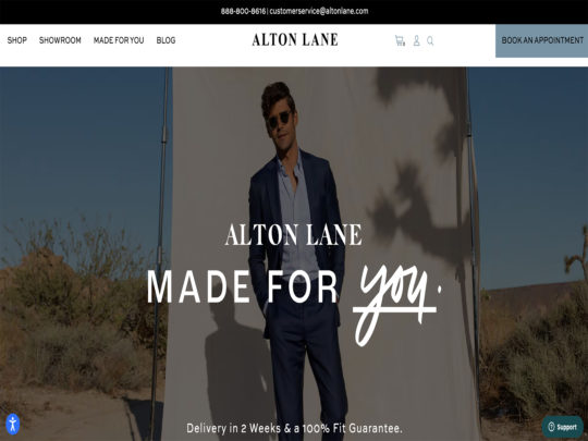 Alton Lane review, a site that is one of many popular Men's Tailored Clothing