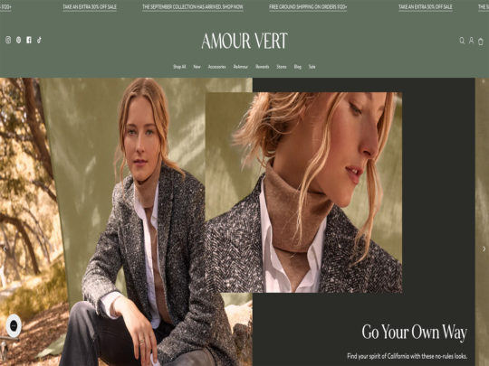 Amour Vert review, a site that is one of many popular Women's Eco-Friendly Clothing Stores