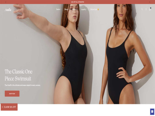 Andie Swim review, a site that is one of many popular Women's Swimwear Stores