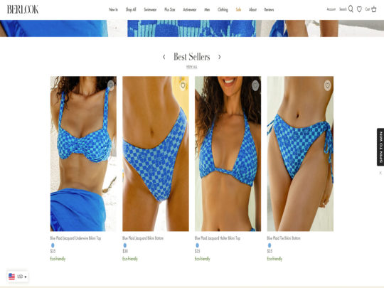 Berlook review, a site that is one of many popular Women's Swimwear Stores