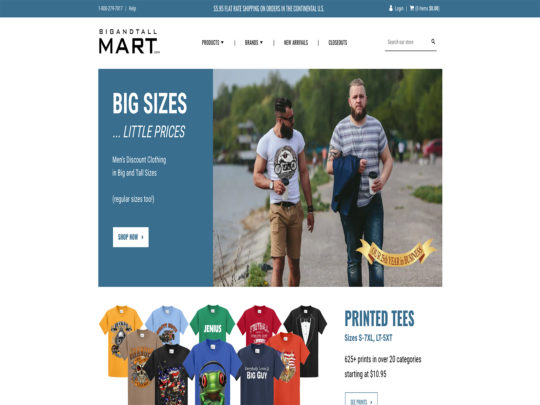 Big and Tall Mart review, a site that is one of many popular Men's Plus Sized Clothing Stores