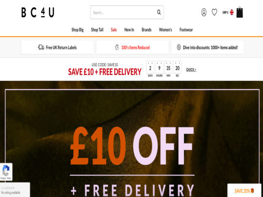 BigClothing4U review, a site that is one of many popular Unisex Plus Sized Clothing Stores