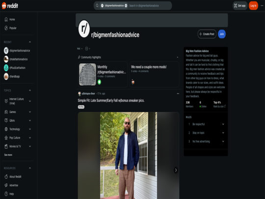 BigMenFashionAdvice review, a site that is one of many popular Reddit Clothing Threads