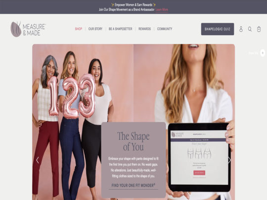 Measure & Made review, a site that is one of many popular Women's Tailored Clothing