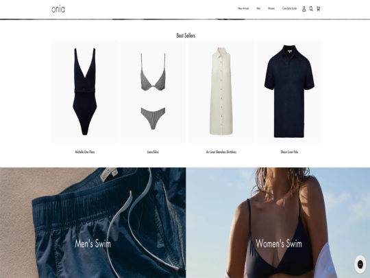 Onia review, a site that is one of many popular Unisex Swimwear Stores