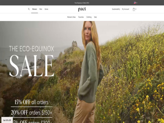 Pact review, a site that is one of many popular Eco-Friendly Clothing Stores