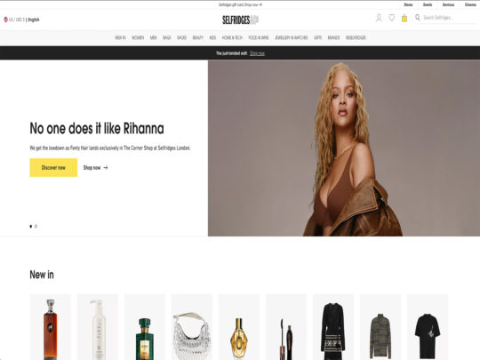 Selfridges review, a site that is one of many popular Stores Selling Luxury Brands