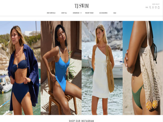 TJ Swim review, a site that is one of many popular Women's Swimwear Stores