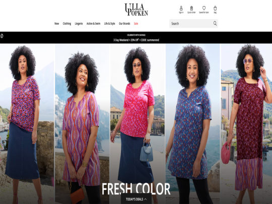 Ulla Popken review, a site that is one of many popular Women's eCommerce Stores