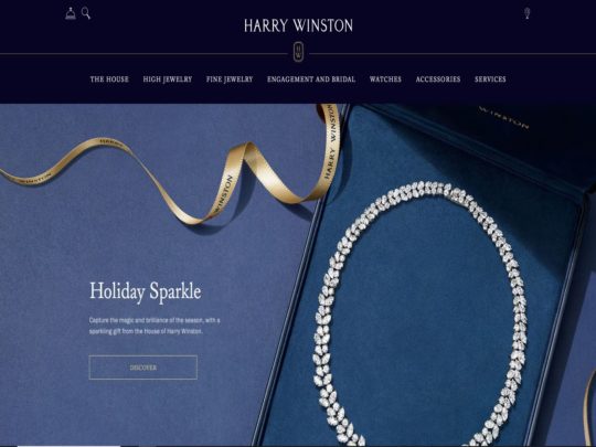 Harry Winston's online store offers exquisite fine jewelry and luxury watches, showcasing timeless elegance and craftsmanship.